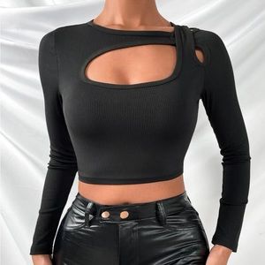 Black crop top